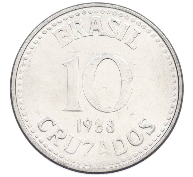 Монета 10 крузадо 1988 года Бразилия (Артикул: K12-72376) — Фото №1
