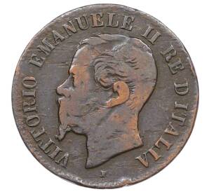 2 чентезимо 1862 года N Италия — Фото №2