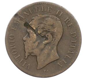 2 чентезимо 1867 года М Италия