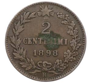 2 чентезимо 1898 года Италия — Фото №1