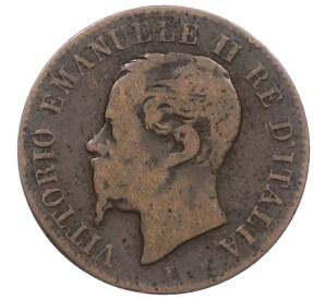 2 чентезимо 1867 года М Италия