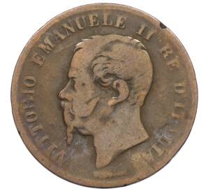 5 чентезимо 1862 года N Италия — Фото №2