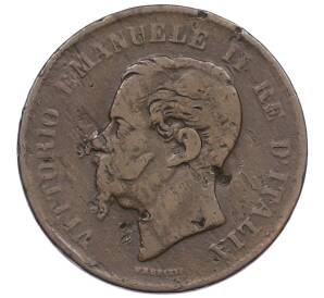 5 чентезимо 1862 года N Италия — Фото №2