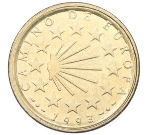 100 песет 1993 года Испания «Путь Святого Иакова» — Фото №2