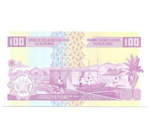 100 франков 2011 года Бурунди — Фото №2