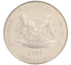 10 долларов 1997 года Сингапур «Китайский гороскоп — Год быка» — Фото №2
