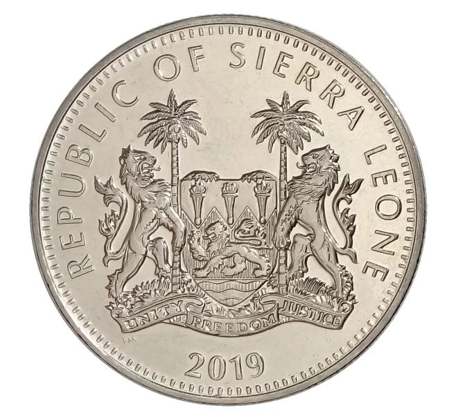 Монета 1 доллар 2019 года Сьерра-Леоне — Слон (Артикул M2-33452)