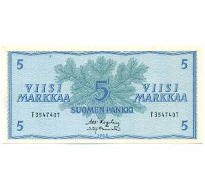 5 марок 1963 года Финляндия — Фото №1