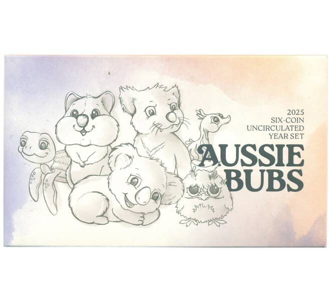 Годовой набор из 6 монет 2025 года Австралия (с жетоном) (Артикул: M3-1520)