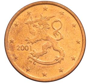 5 евроцентов 2001 года Финляндия — Фото №1