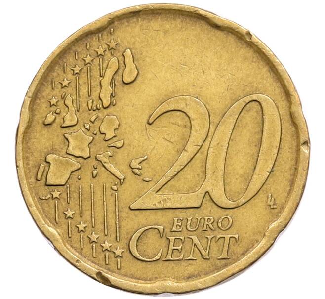 Монета 20 евроцентов 2002 года Италия (Артикул: T11-28825) — Фото №2