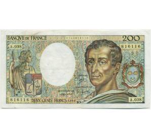 200 франков 1986 года Франция