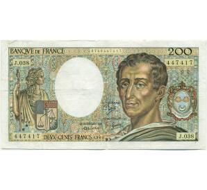 200 франков 1986 года Франция