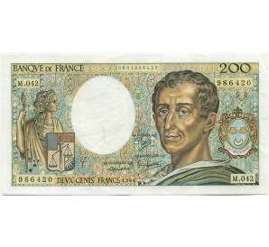 200 франков 1986 года Франция
