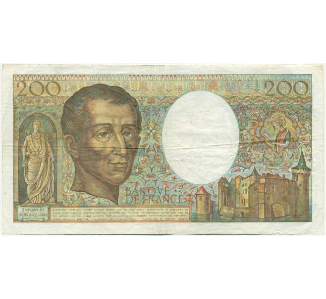 Банкнота 200 франков 1985 года Франция (Артикул: K10-9356) — Фото №2