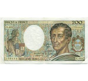 200 франков 1985 года Франция