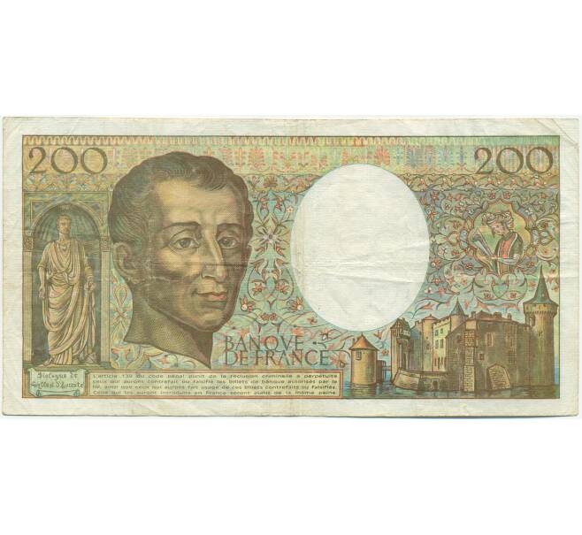 Банкнота 200 франков 1990 года Франция (Артикул: K10-9387) — Фото №2