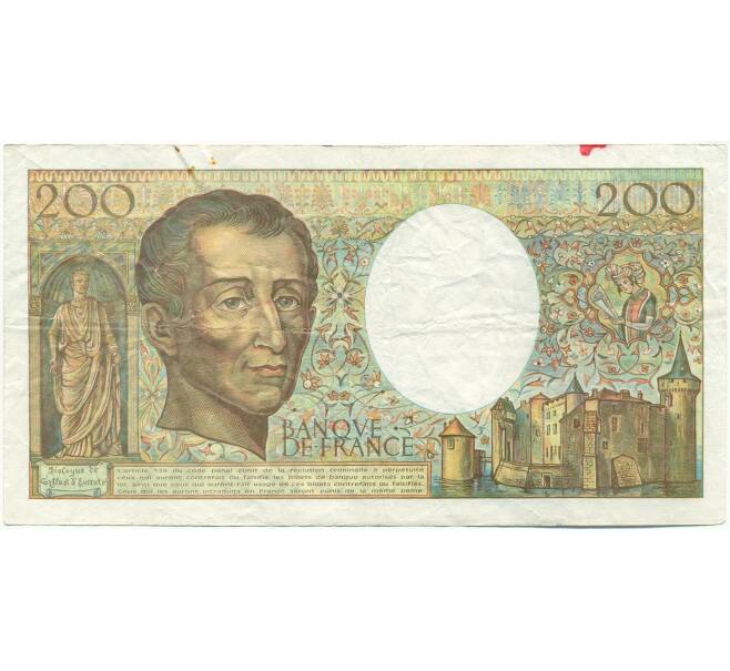 Банкнота 200 франков 1990 года Франция (Артикул: K10-9391) — Фото №2