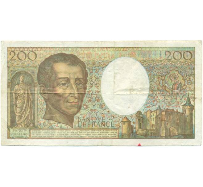 Банкнота 200 франков 1990 года Франция (Артикул: K10-9392) — Фото №2