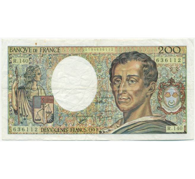 Банкнота 200 франков 1992 года Франция (Артикул: K10-9405) — Фото №1