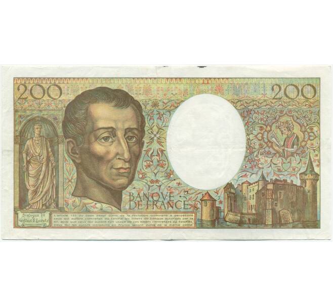Банкнота 200 франков 1992 года Франция (Артикул: K10-9406) — Фото №2