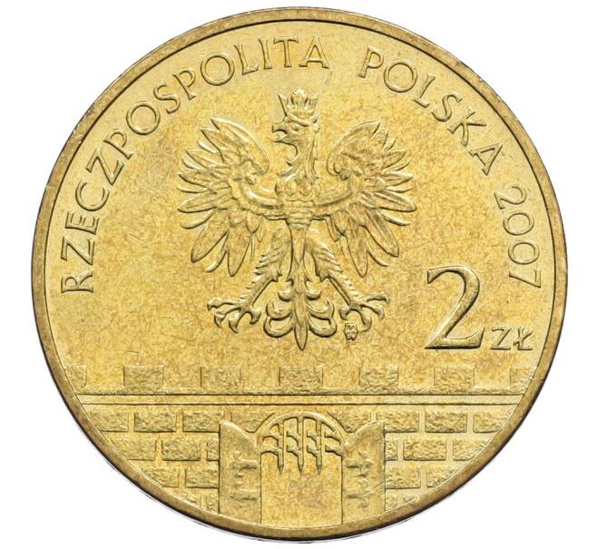 Монета 2 злотых 2007 года Польша «Древние города Польши — Ломжа» (Артикул: K10-9439) — Фото №2