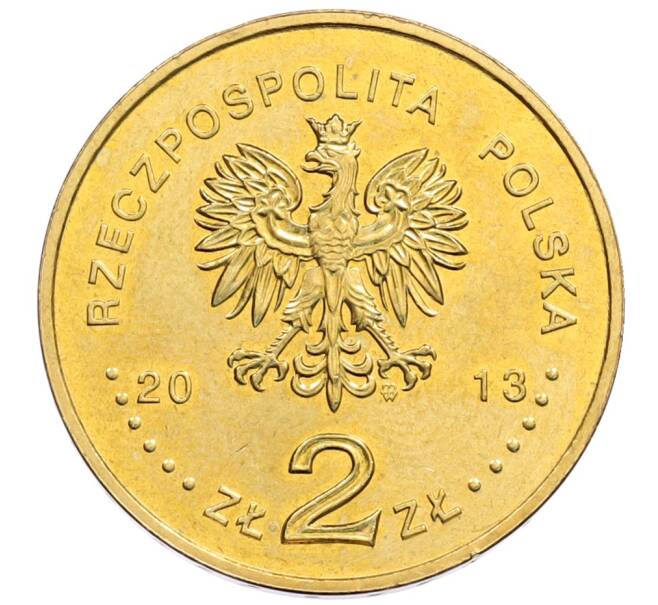 Монета 2 злотых 2013 года Польша «100 лет Польскому театру в Варшаве» (Артикул: K10-9451) — Фото №2