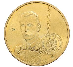 2 злотых 2014 года Польша «100 лет со дня рождения Яна Карского» — Фото №1