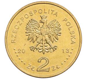 2 злотых 2013 года Польша «200 лет со дня рождения Хиполита Цегельского» — Фото №2