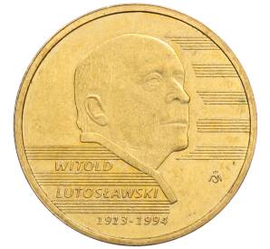 2 злотых 2013 года Польша «100 лет со дня рождения Витольда Лютославского» — Фото №1