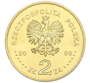 2 злотых 2008 года Польша «Олимпиада в Пекине» — Фото №2