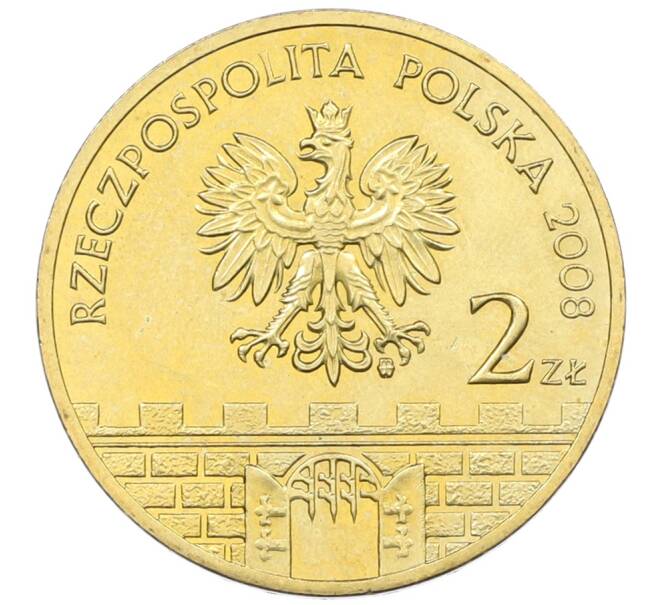 Монета 2 злотых 2008 года Польша «Древние города Польши — Лович» (Артикул: K10-9509) — Фото №2