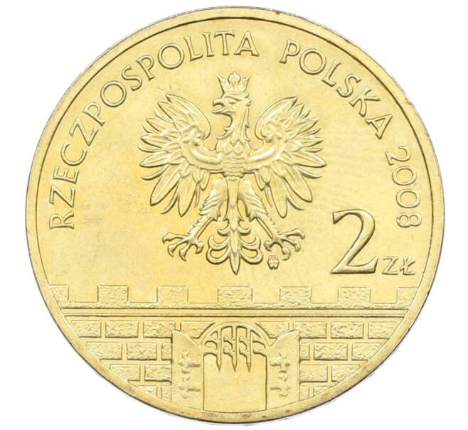 Монета 2 злотых 2008 года Польша «Древние города Польши — Лович» (Артикул: K10-9515) — Фото №2