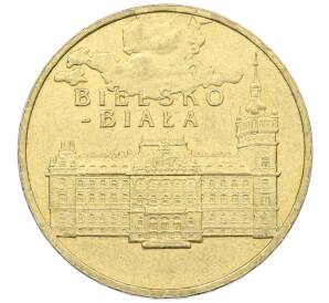 2 злотых 2008 года Польша «Древние города Польши — Бельско-Бяла»