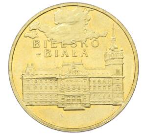 2 злотых 2008 года Польша «Древние города Польши — Бельско-Бяла»