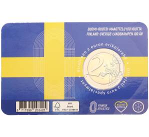2 евро 2025 года Финляндия «100 лет Финско-шведским легкоатлетическим играм» (в блистере) — Фото №2