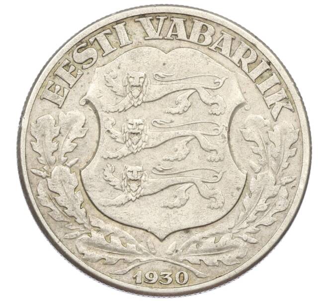 Монета 2 кроны 1930 года Эстония «Замок Тоомпеа в Таллине» (Артикул: K12-73085) — Фото №2