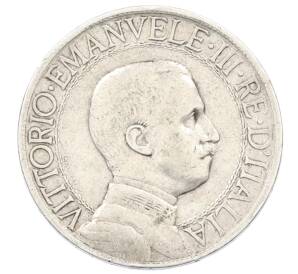 1 лира 1909 года Италия — Фото №2