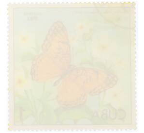 Почтовая марка 1 сентаво 1982 года Куба «Мексиканская фритиллярия (Euptoieta hegesia)» — Фото №2