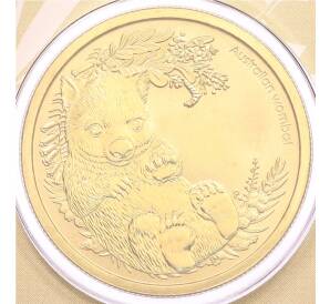 1 доллар 2013 года Австралия «Детеныши диких животных — Вомбат» (в конверте с маркой) — Фото №1