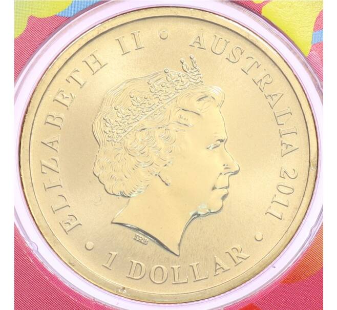 Монета 1 доллар 2011 года Австралия «Китайский гороскоп — Год кролика» (в конверте с марками) (Артикул: M2-91366) — Фото №2