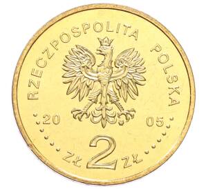 2 злотых 2005 года Польша «История польского злотого — парусное судно на 2 и 5 злотых 1936 года»