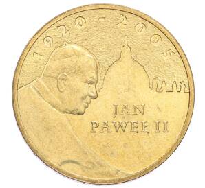 2 злотых 2005 года Польша «Папа римский Иоанн Павел II»