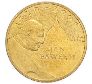 2 злотых 2005 года Польша «Папа римский Иоанн Павел II»