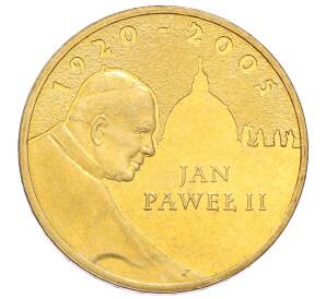 2 злотых 2005 года Польша «Папа римский Иоанн Павел II»