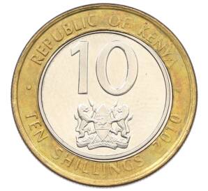 10 шиллингов 2010 года Кения — Фото №1