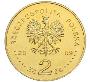 2 злотых 2009 года Польша «180 лет центральному банку Польши»
