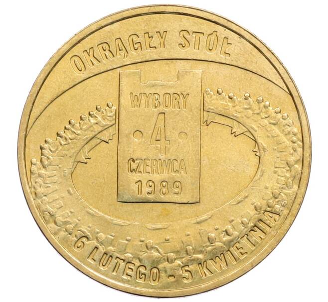 Монета 2 злотых 2009 года Польша «Польский путь к свободе — всеобщие выборы 4 июня 1989» (Артикул: K10-9693) — Фото №1