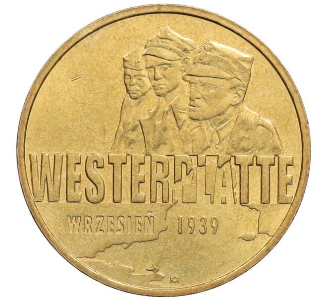 Монета 2 злотых 2009 года Польша «Оборона Вестерплатте в сентябре 1939» (Артикул: K10-9701) — Фото №1