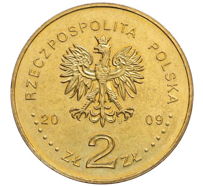Монета 2 злотых 2009 года Польша «Оборона Вестерплатте в сентябре 1939» (Артикул: K10-9704) — Фото №2